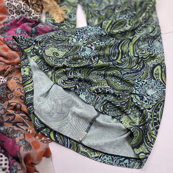 Lilly Pulitzer Green Paisley Silk Dress Sz 2 - Picture 10 of 10